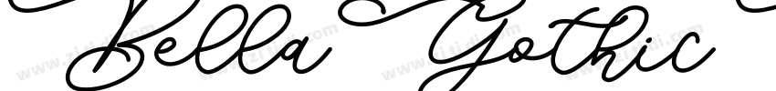 BellaGothic Bold字体转换